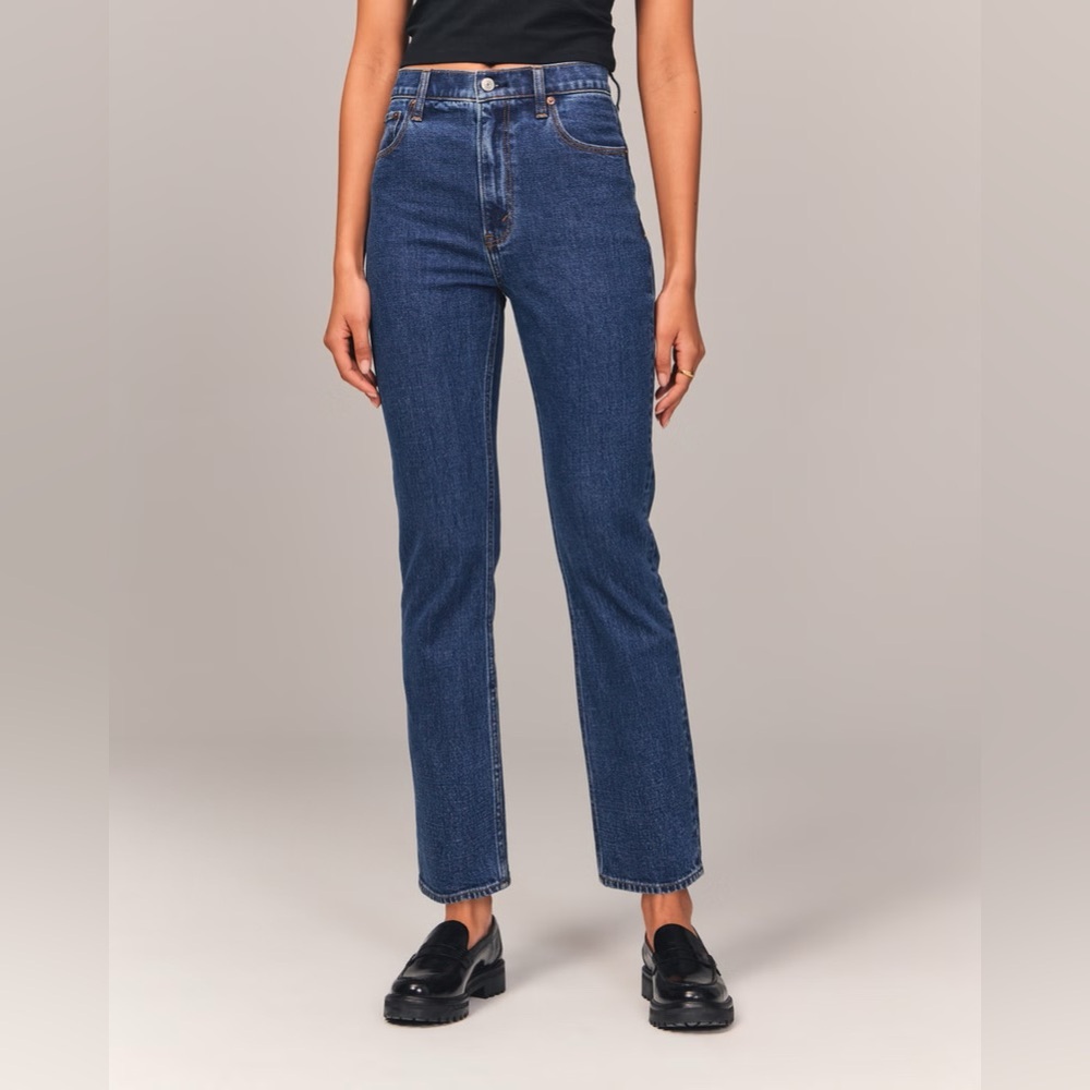 Ultra High Rise Ankle Straight Jean